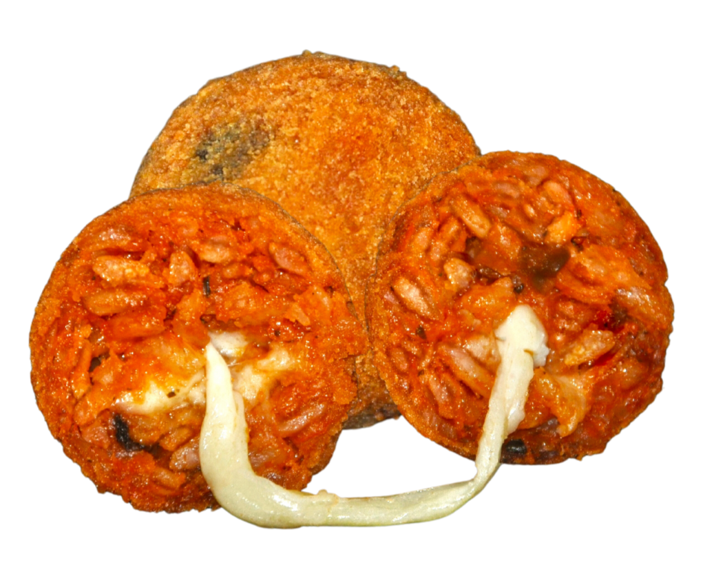 Arancini with Eggplant, Ricotta & Mozzarella 30/100g