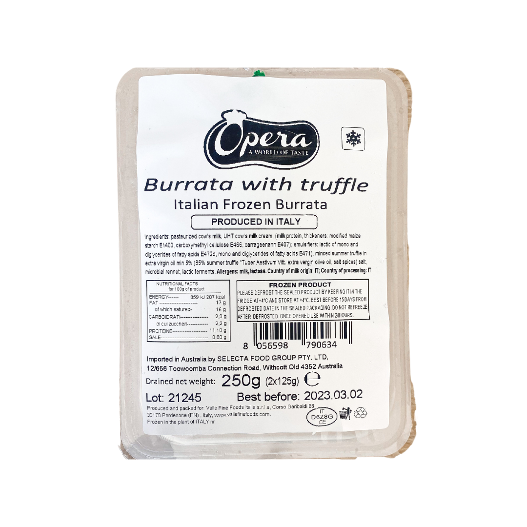 'Opera' Burratina Cheese with Truffle 5 x 50g